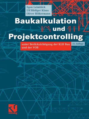 cover image of Baukalkulation und Projektcontrolling